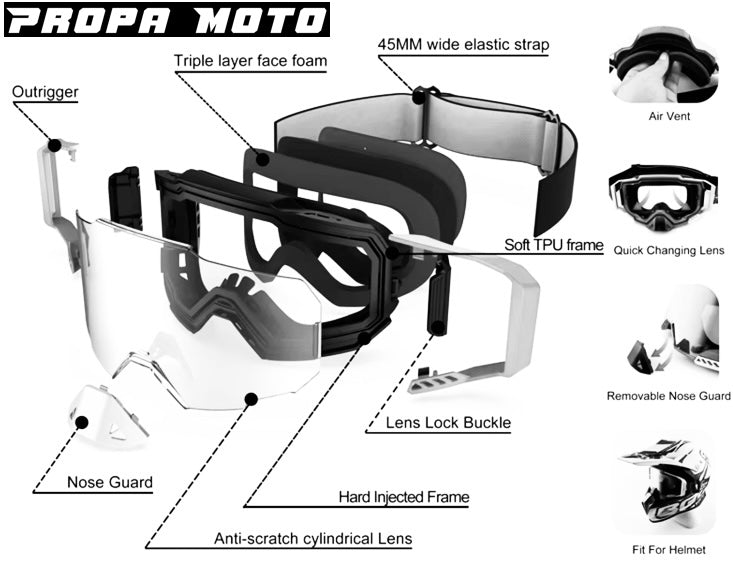 RELENTLESS MX GOGGLES: CAMO